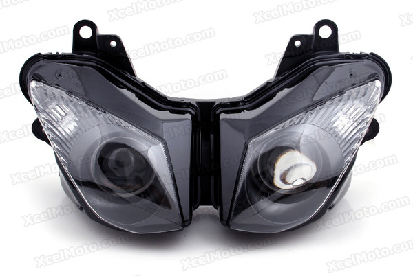 Motorcycle headlight/headlamp assembly kit for 2009 2010 2011 2012 Kawasaki ZX6R