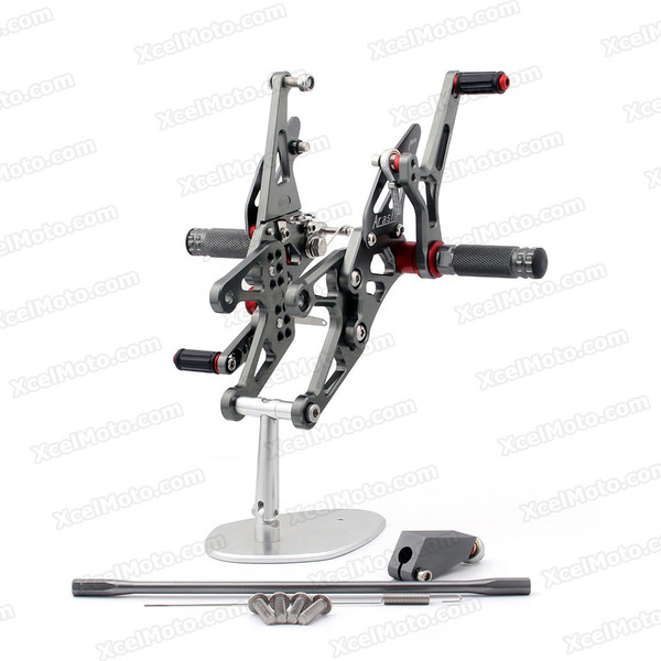 Motorcycle rear sets assembly for 2007 2008 Yamaha YZF-R1 are design to improve the ground clearance, crash worthiness and overall good looks of your bike.