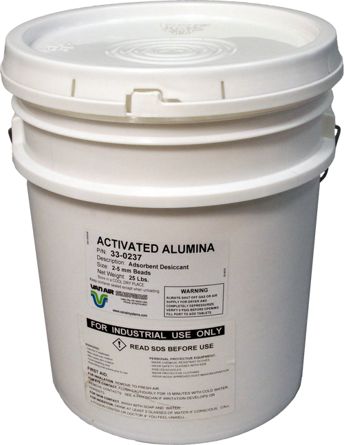 Activated Alumina Desiccant 1/8" 25lb Pail Activated Alumina Desiccant 1/8" 25lb Pail