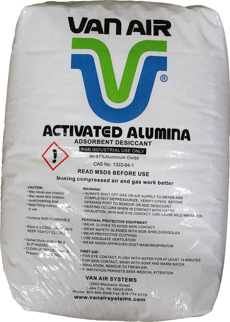 Activated Alumina Desiccant 3/16" 50lb Bag Activated Alumina Desiccant 3/16" 50lb Bag