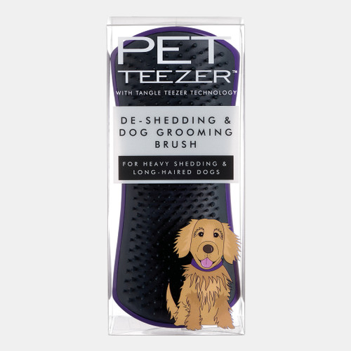 PET TEEZER DESHEDDING: Purple/Grey