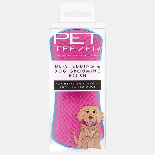 PET TEEZER DESHEDDING: Blue/Pink