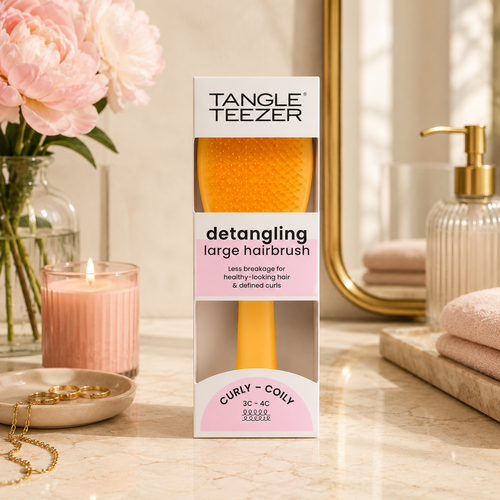 The Ultimate Detangler Naturally Curly Large Daffodil Yellow - Spazzola districante Gialla