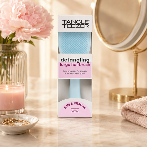 The Ultimate Detangler Fine & Fragile Large Seafoam Blue - Spazzola districante Azzurra