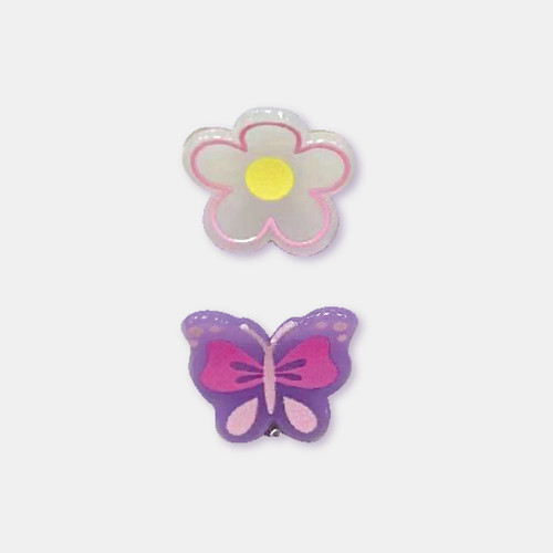 Clipstar Kids Glow Happy Flower – Mini pinze per capelli 2pz
