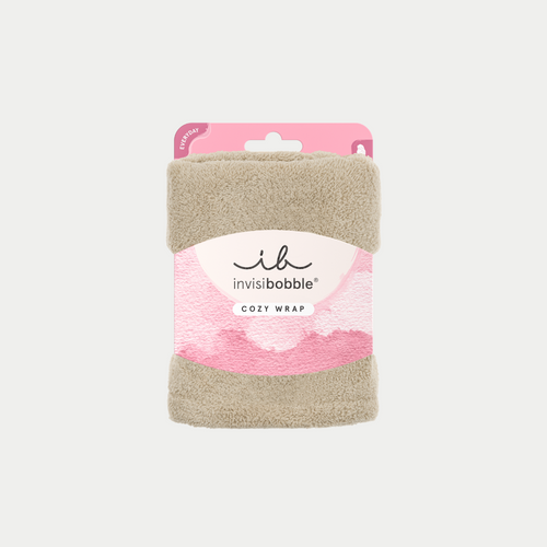 Set CozyWrap – Turbante Capelli in Microfibra Beige
