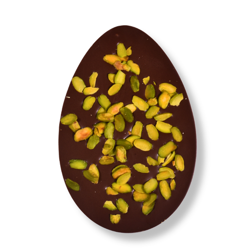 2D Easter Egg - Milk Chocolate and Pistachio