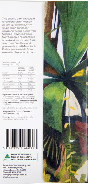 Macadamia Praline - Dark Chocolate PLUS