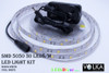 5050 30 LEDs/m water resistant white LED strip DIY kit contents