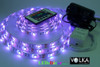 5050 30 LEDs/m non-waterproof RGB LED light kit showing purple