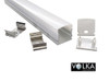 deep box LED profile kit aluminium channel with mounting clips and accessories