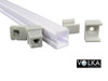 Plastic Waterproof LED Profile with frosted difuser Surface Mounted Reduced
