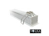 Box recessed LED aluminium profile extrusion designed for high output linear lighting applications