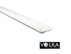 Slim recessed LED aluminium profile showing narrow linear design for discreet lighting applications