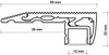 Stair Nosing Aluminium  LED Profile
