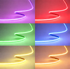 COB RGB LED strip showing multiple colour options side by side volka