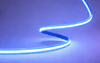 COB RGB LED strip lit in blue along a curve volka
