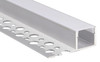 One sided flange aluminium LED profile extrusion designed for plaster recessed linear lighting applications