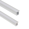 Mini aluminium recessed LED profiles showing slim extrusion design for discreet linear lighting