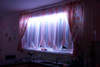 LED curtain lighting application with ambient colour effect
