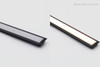 BS – Black aluminium recessed LED profile with semi-frosted diffuser – balanced light output with reduced glare, ideal for cabinets and shelving.