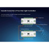 two ES32 stair light controllers cascaded for staircases over 32 steps