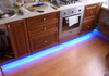 Water resistant LED strip light kitchen installation