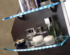 LED glass shelves lighting application example