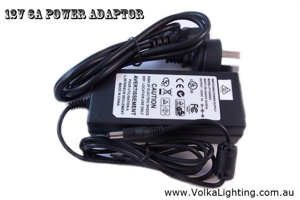 AC/DC Power Supply 72W / 6A / 12V