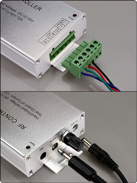 RGB LED Audio/Sound Controller with Wireless RF Remote