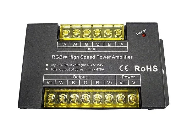 RGB high speed power amplifier 3 channel for boosting LED strip signal and extending lighting runs