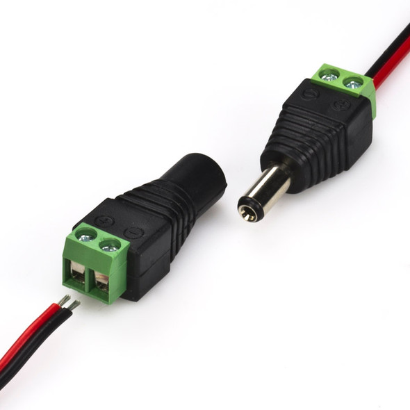 DC Connector with screw terminal male or female