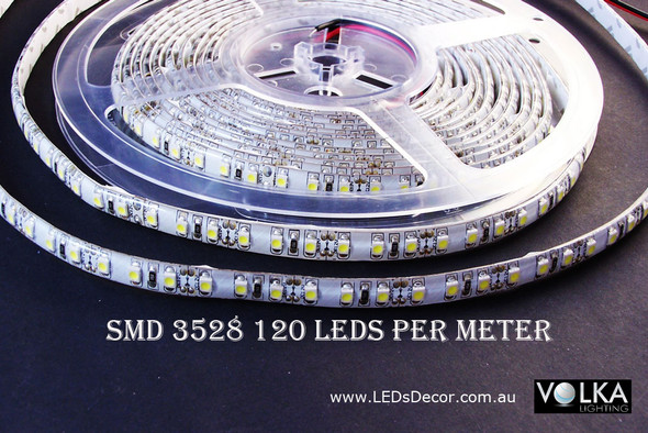SMD 2835 120 pcs/m Water Resistant 9.6W/m 12V Red