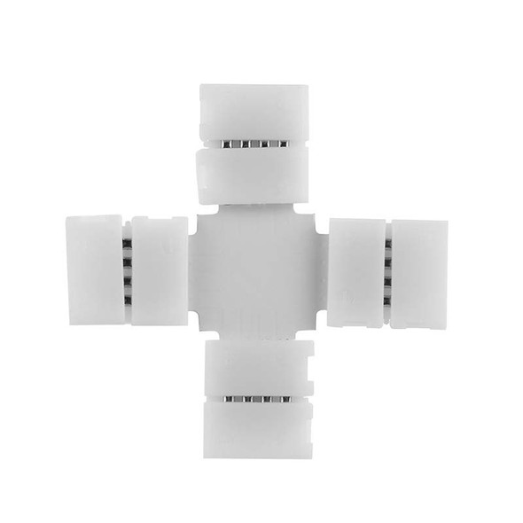 Cross Shaped LED Strip Connector RGB and Single Color