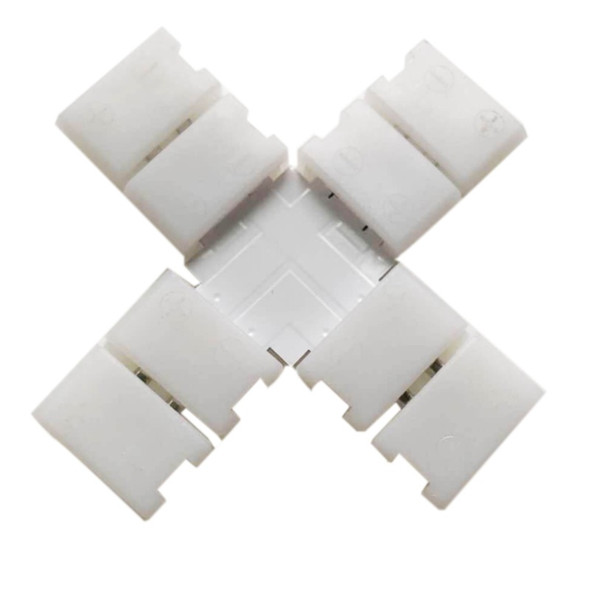 Cross Shaped LED Strip Connector RGB and Single Color