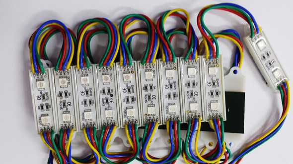 5050 2 LEDs String Sign  Module RGB 12V