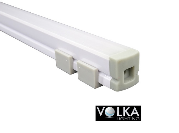 Plastic Waterproof LED Profile with frosted difuser Surface Mounted Reduced