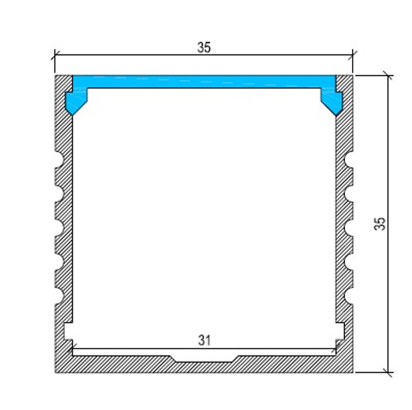 BOX Aluminium LED Profile Surface Mounted BOX Aluminium LED Profile Surface Mounted