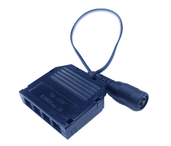 4 Ports DC Hub Black