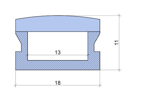 Outdoor Plastic LED Profile IP67