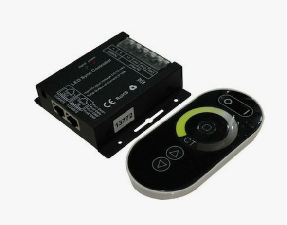 RF touch LED dimmer with remote for tunable white colour temperature control and brightness adjustment