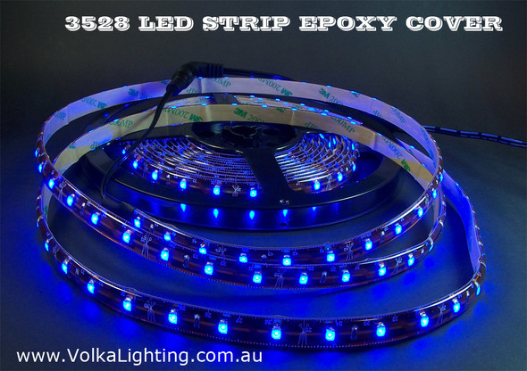 LED strip with epoxy cover 60 LEDs per metre blue