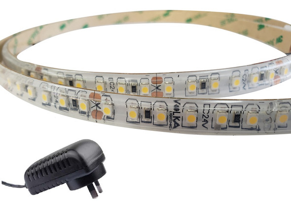 3528 120 LEDs/m IP65 water resistant LED strip DIY kit contents