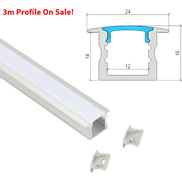 Recessed Deep LED Profile PA-14 ON SALE!