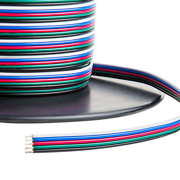 20AWG 5pin RGB+W Power Wire Cable