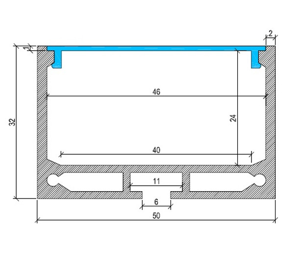 Wide BOX Aluminium LED Profile 