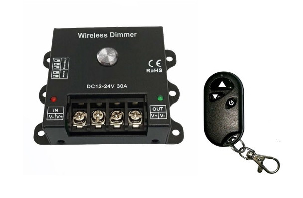 Frequency adjustable wireless LED dimmer controller with remote for customised lighting control