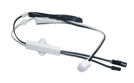 Surface mounted motion sensor switch for LED lighting with cable for easy installation