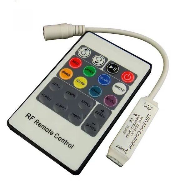 Mini RGB LED Controller with 20 Key RF Remote
