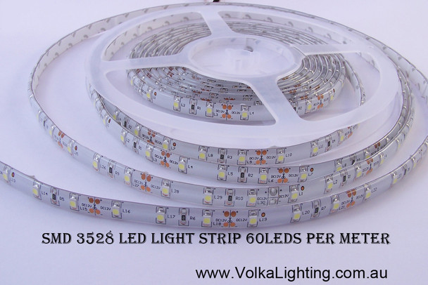 SMD 3528 LED strip 60 LEDs per metre close-up